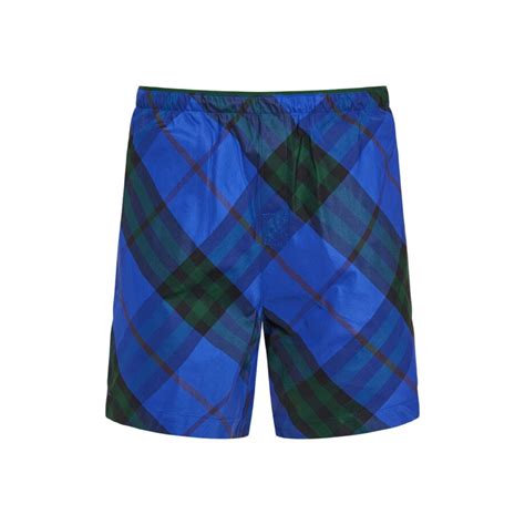 burberry check nylon swim shorts.